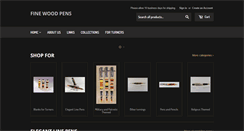Desktop Screenshot of finewoodpens.com