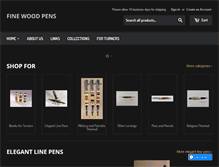 Tablet Screenshot of finewoodpens.com
